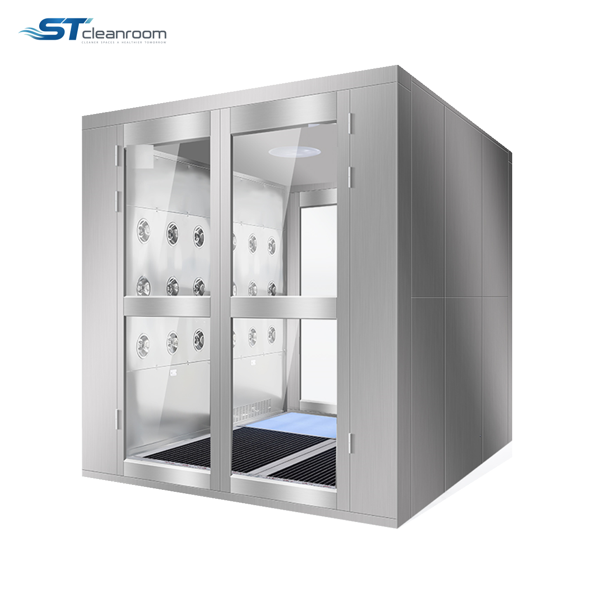 Air Shower with Shoe Sole Cleaning