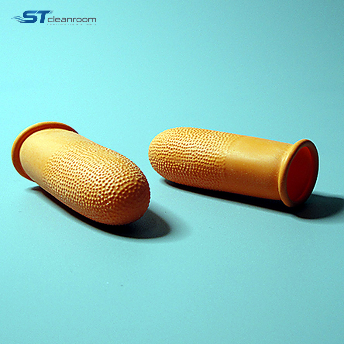 Premium Orange Thickened Non-Slip Finger Cots — product view