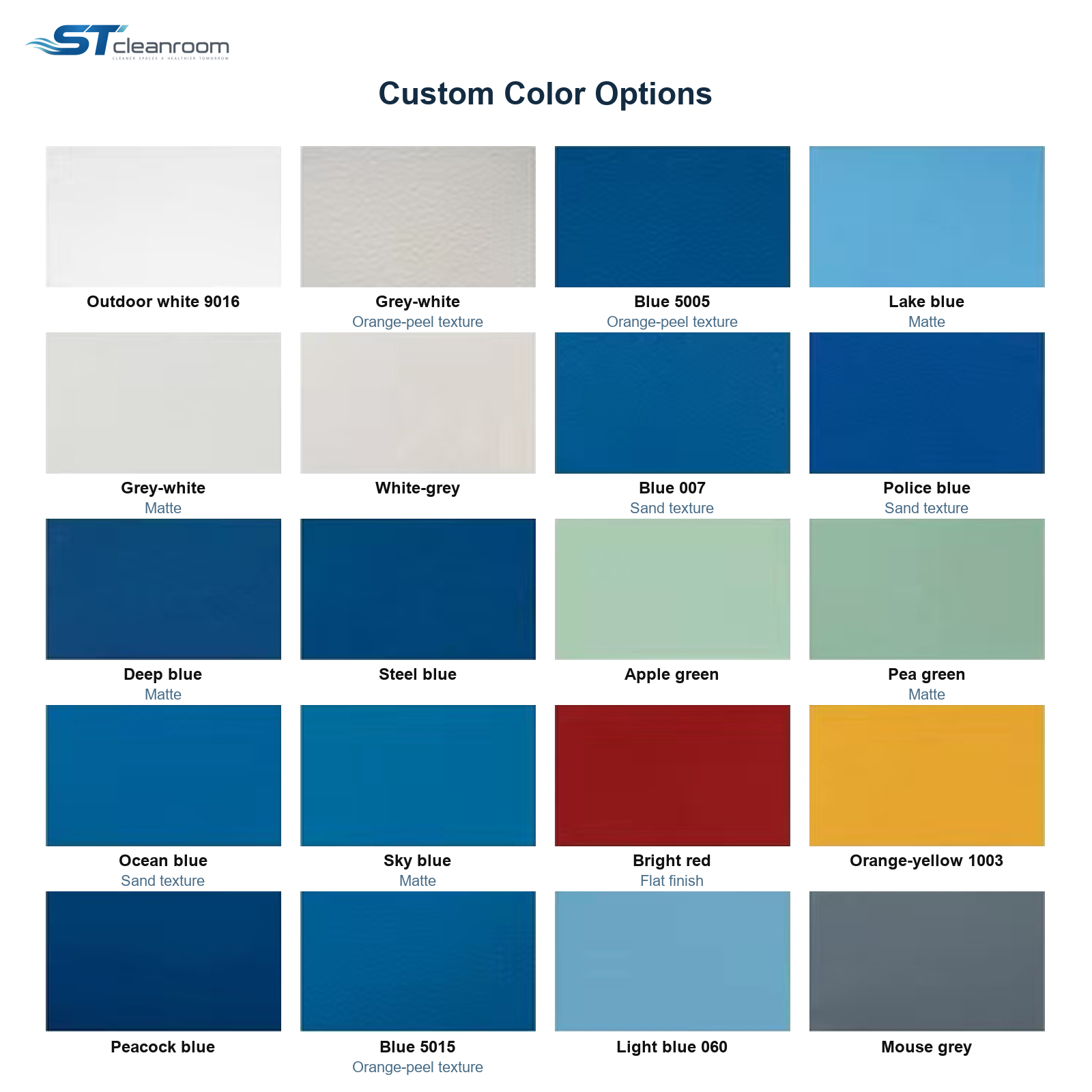 Melamine Resin Panel Cleanroom Door — Custom color options
