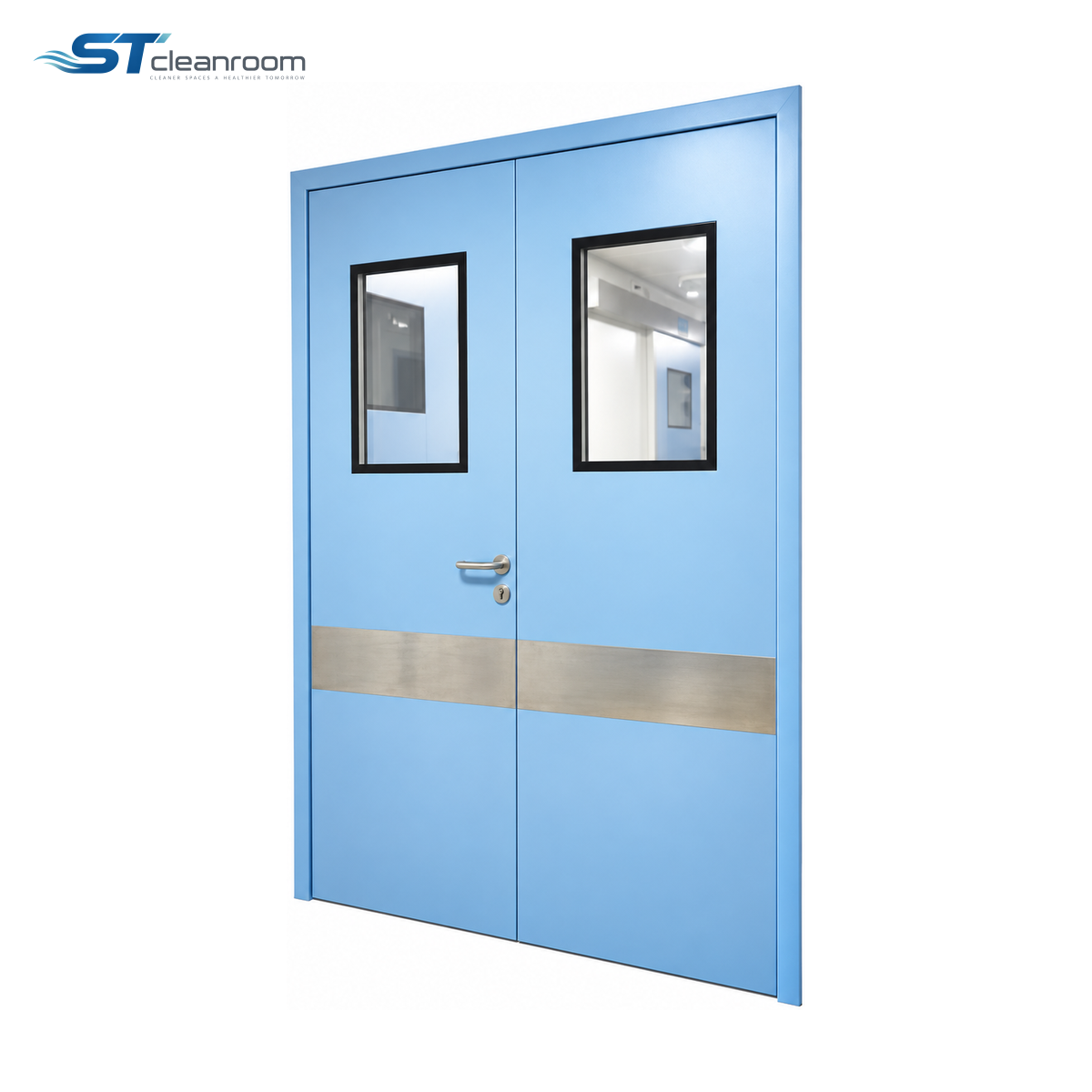 Stainless Steel Trim Cleanroom Door