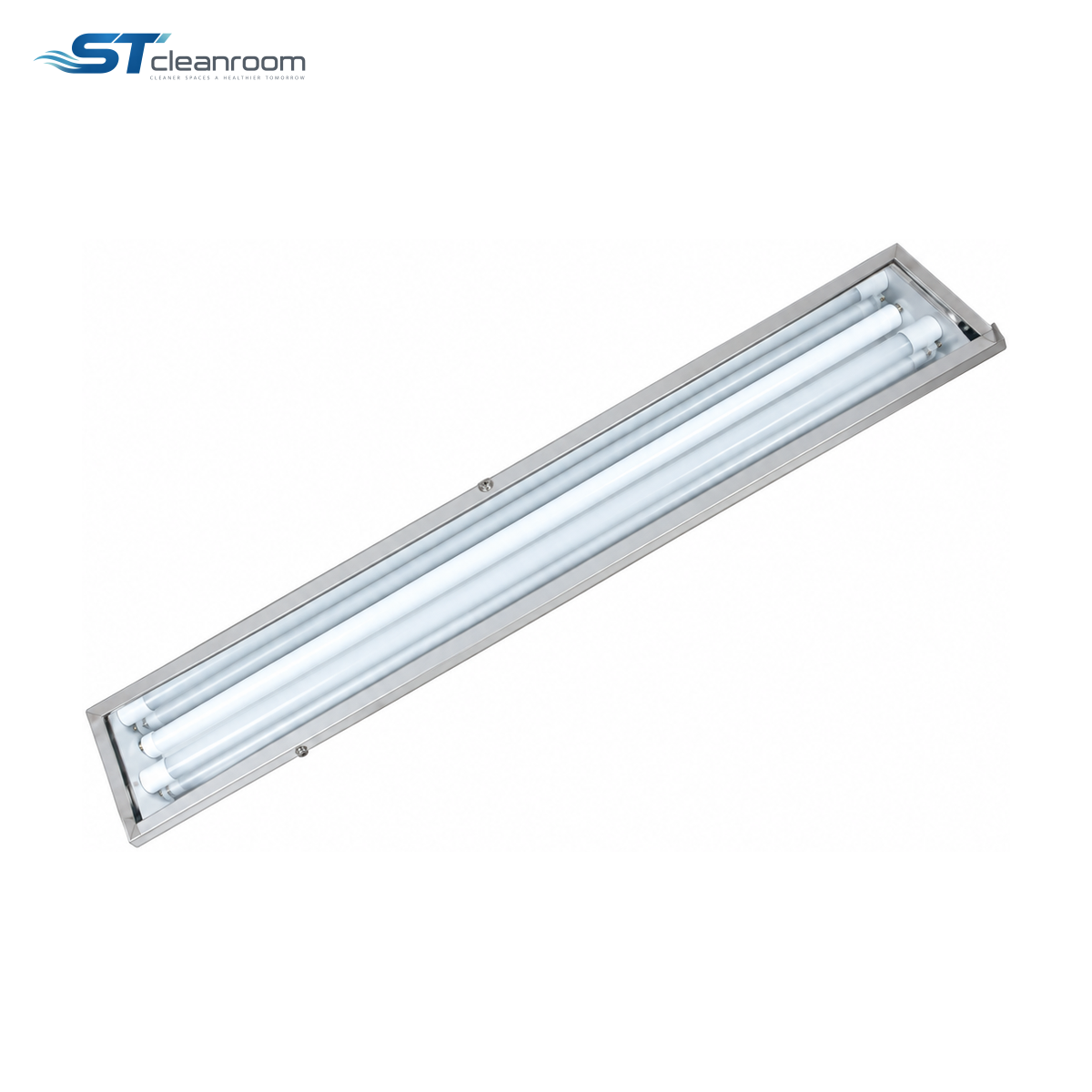 Straight-Edge Stainless Steel Cleanroom Light — product view