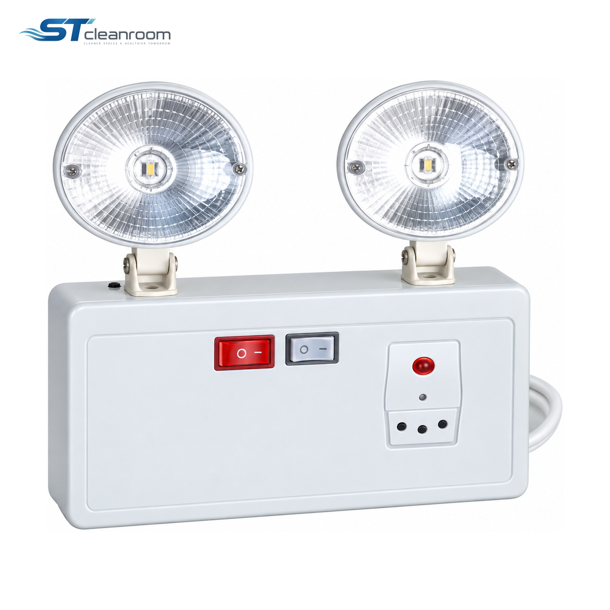 Twin-Head Emergency Light — product view