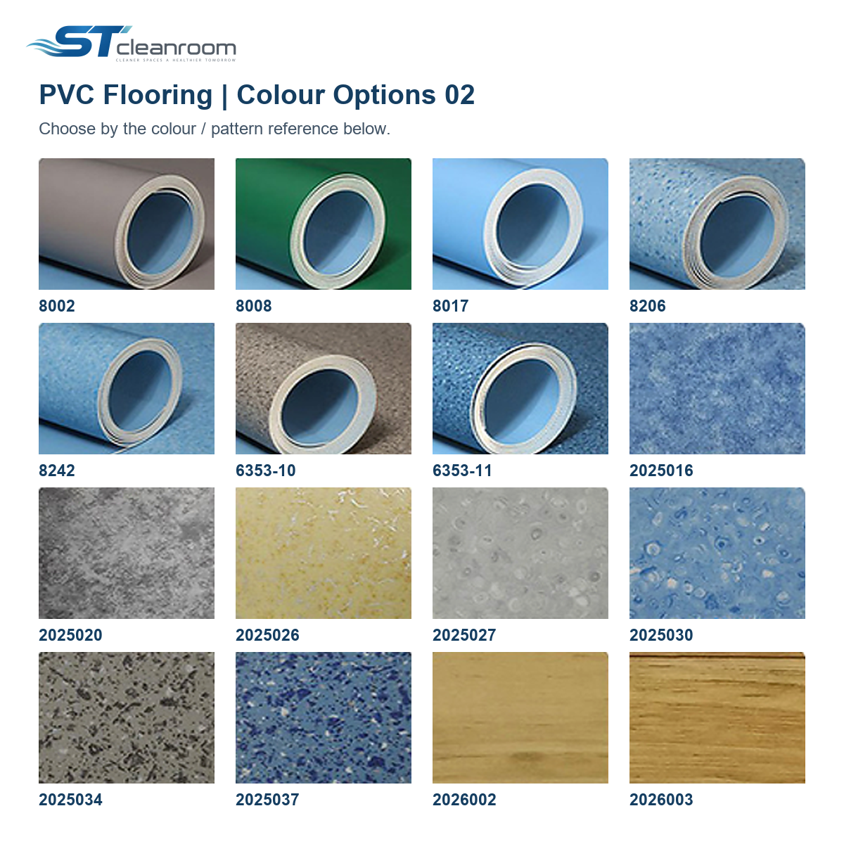 PVC Flooring (Roll) — PVC flooring colour options 02