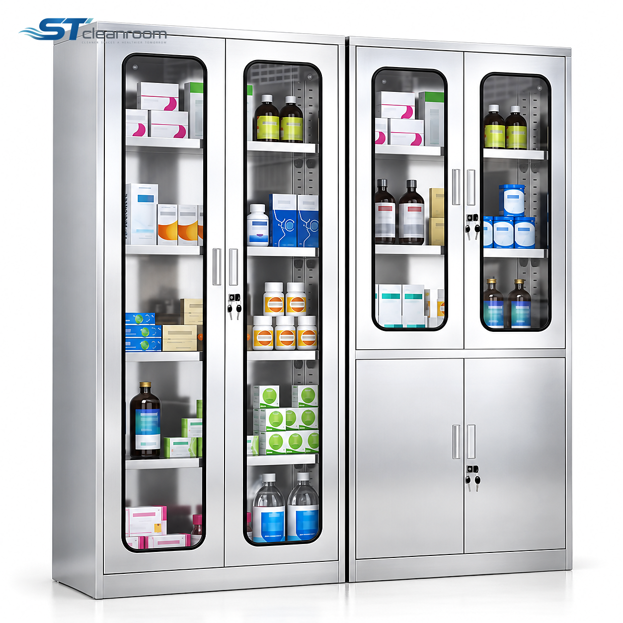 Stainless Steel Medical Instrument Cabinet — product view