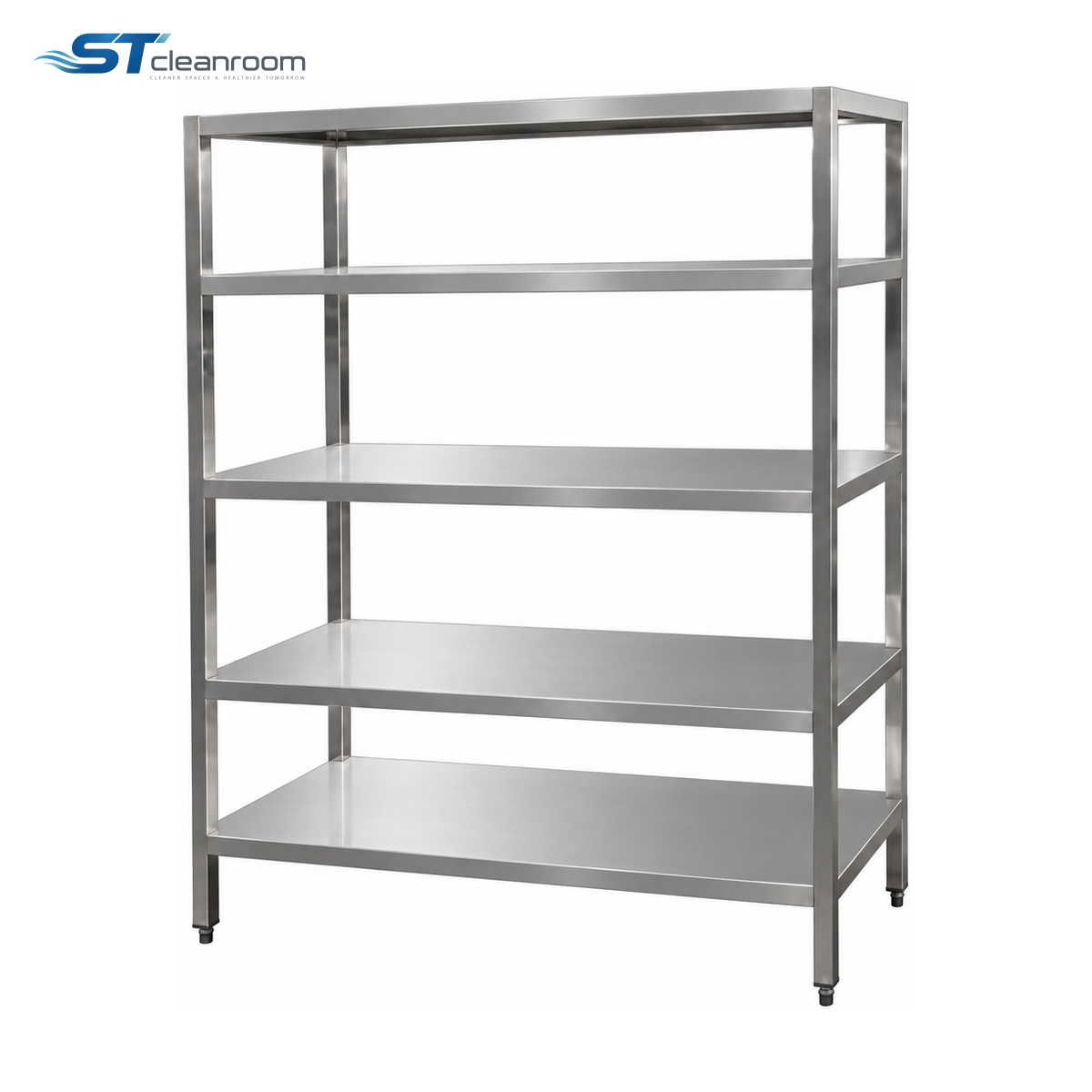 Five-Tier Stainless Steel Shelving