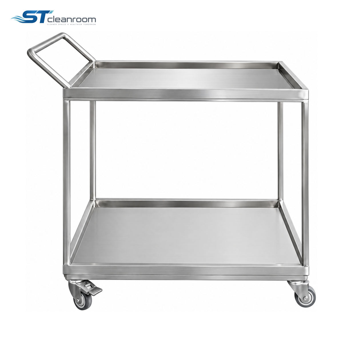 Two-Tier Stainless Steel Trolley