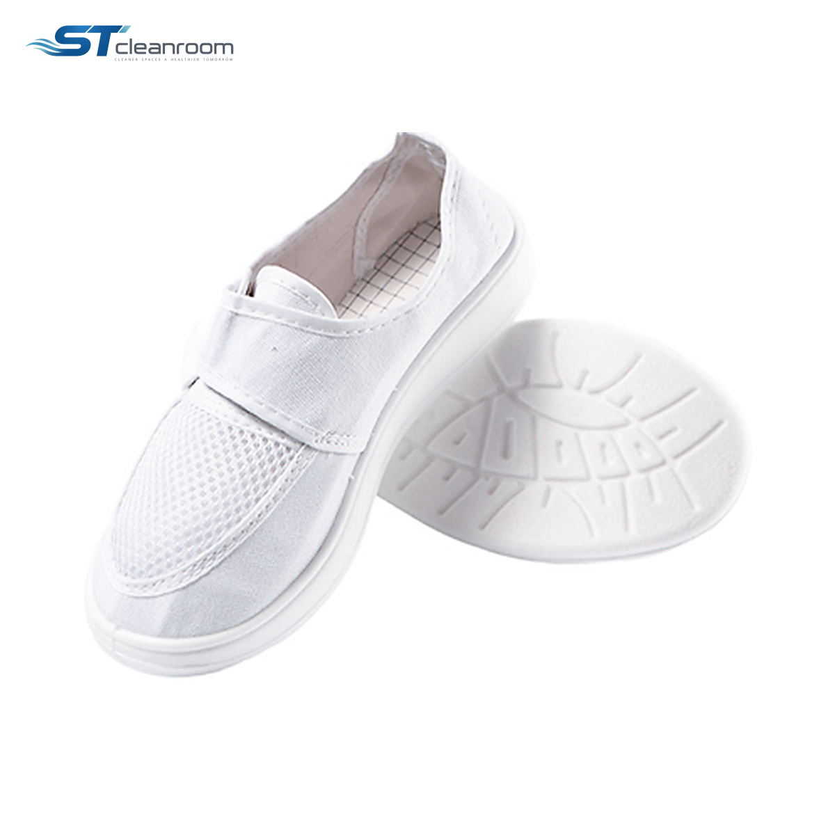 Hook-and-Loop Canvas Cleanroom Shoes — product view