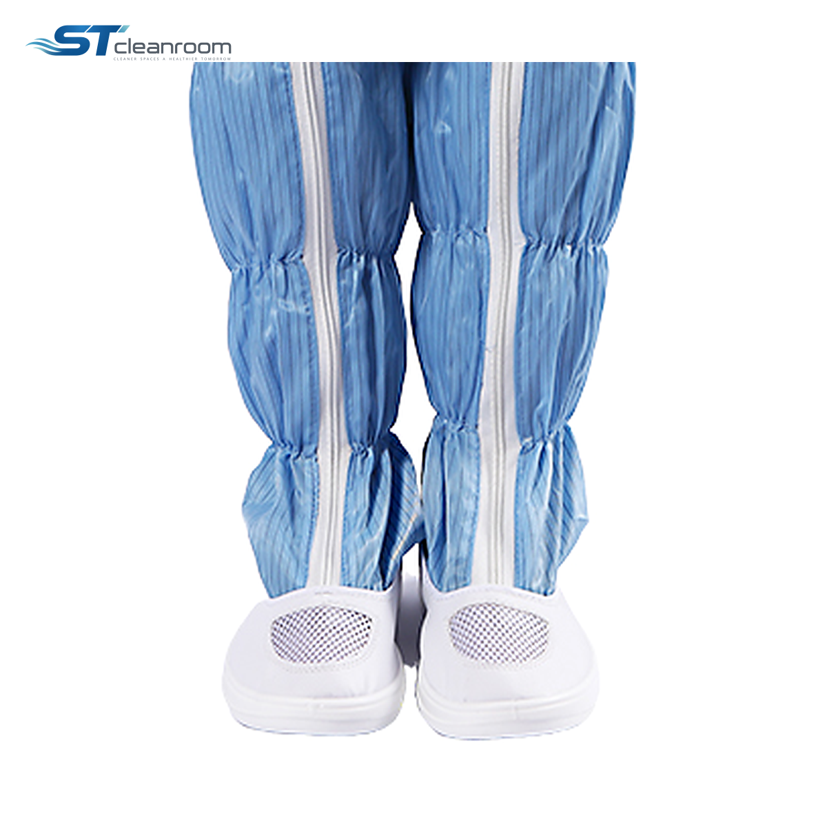 Leather Mesh Knee-High Cleanroom Boots — product view