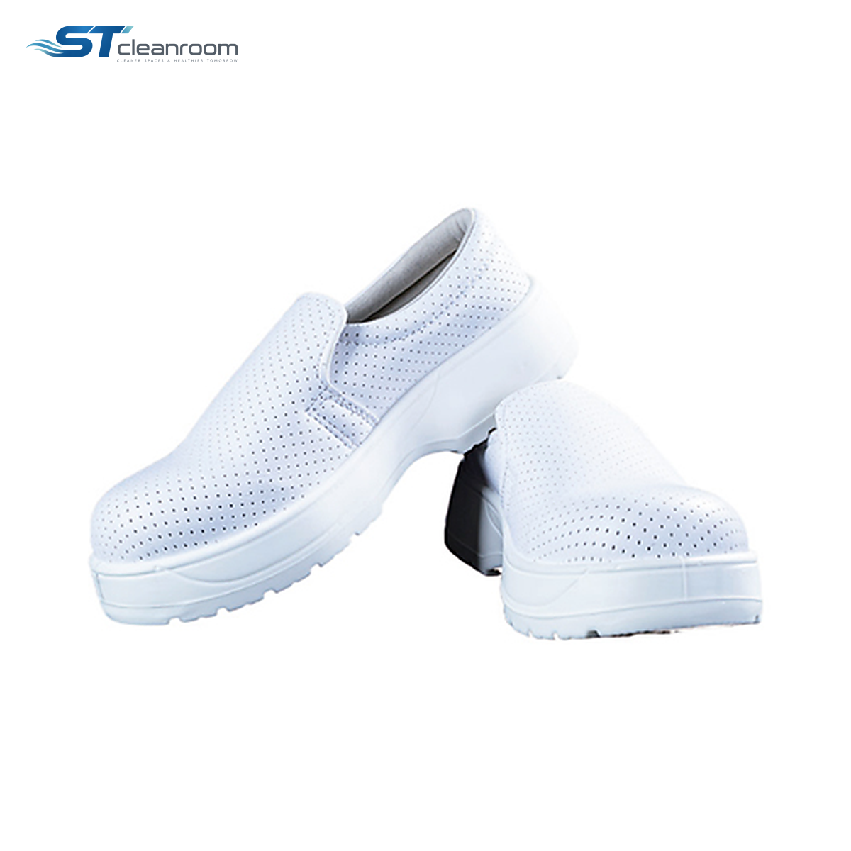 Perforated Mid-Cut Safety Cleanroom Shoes — product view