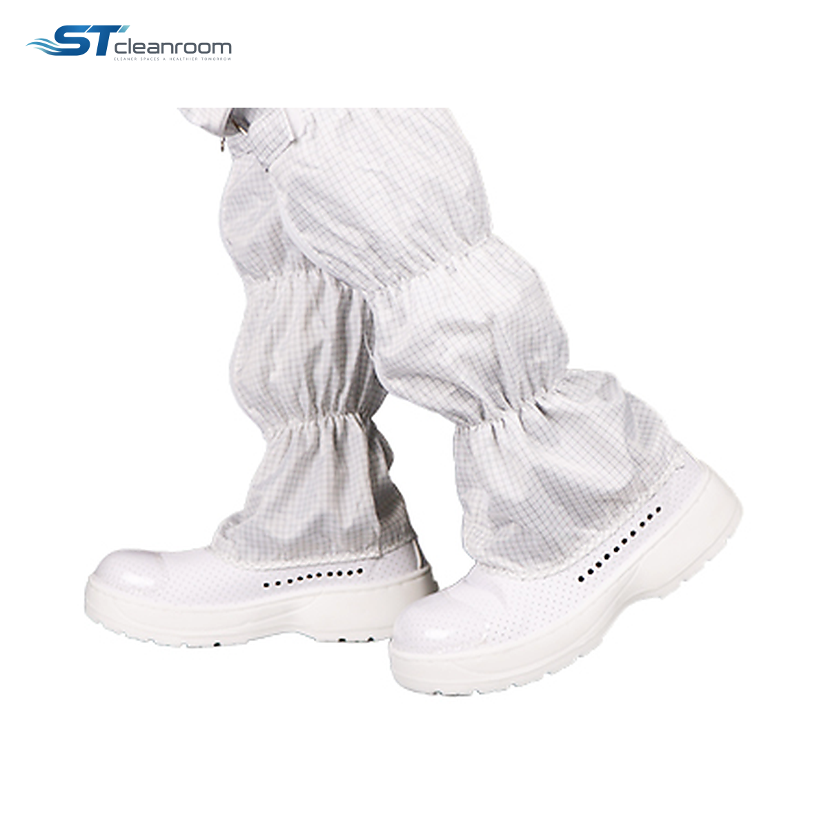 Perforated-Upper Knee-High Safety Cleanroom Boots — product view