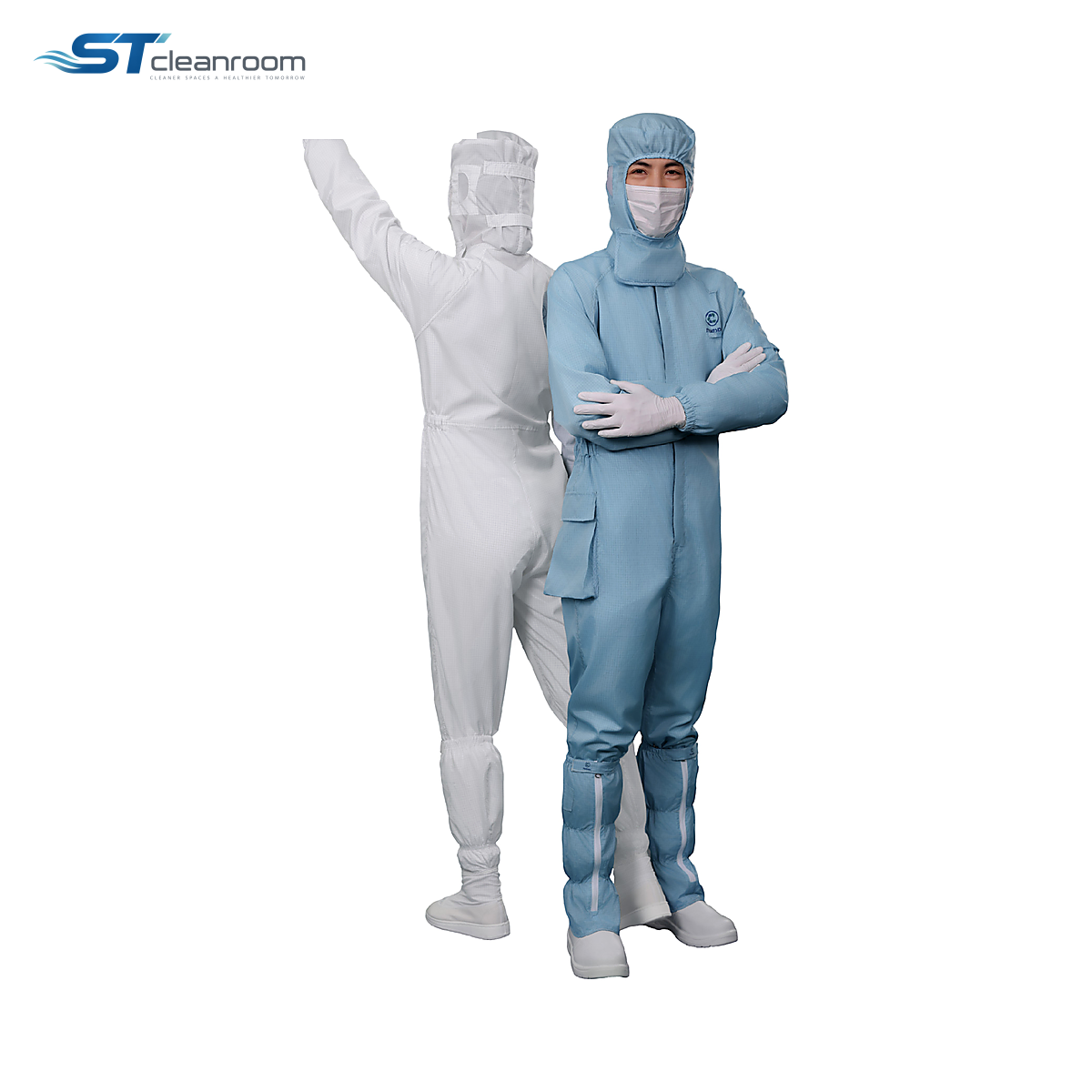 Semiconductor Pull-Front Cleanroom Coverall — product view