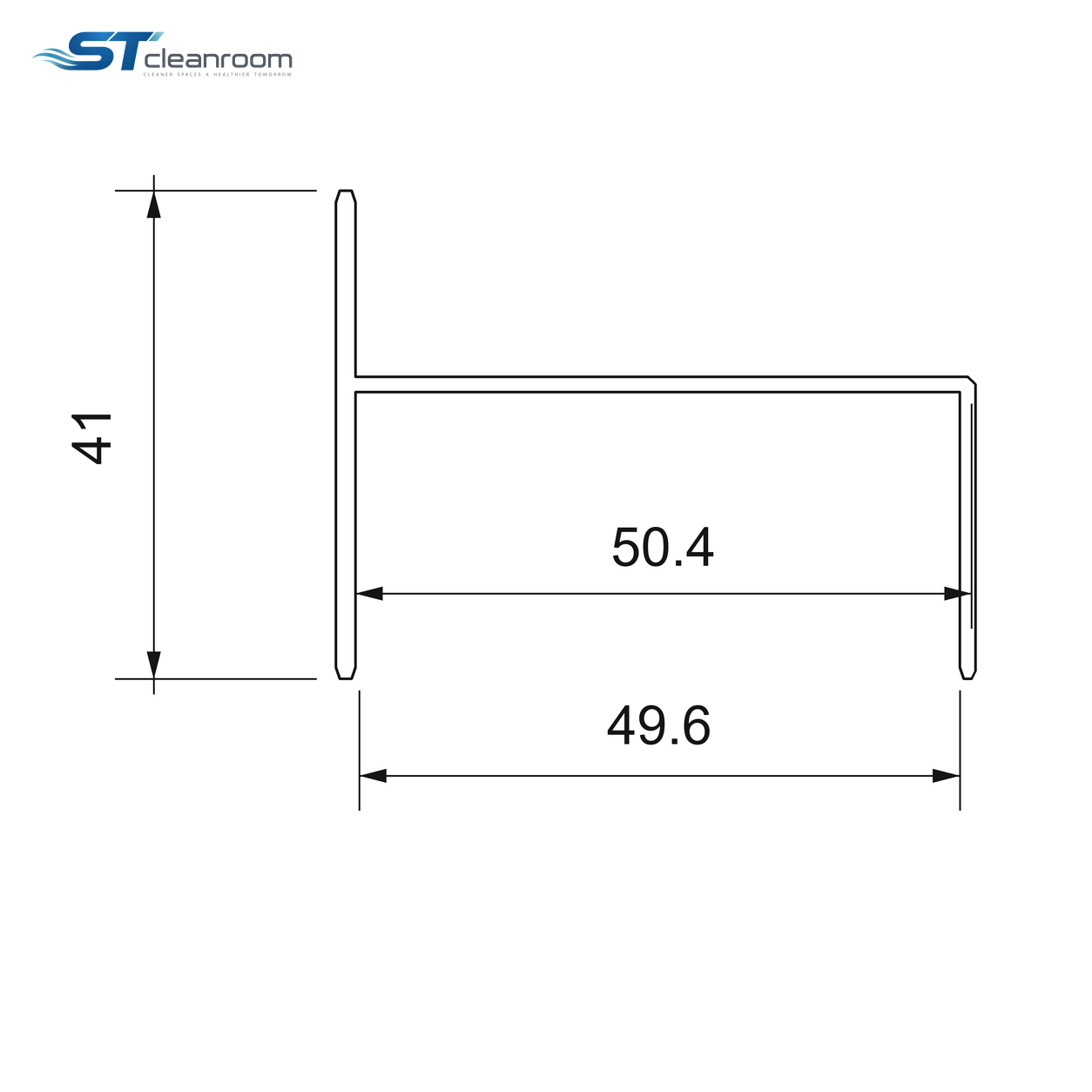 h-Section Aluminum — Small-h aluminum profile cross-section dimensions