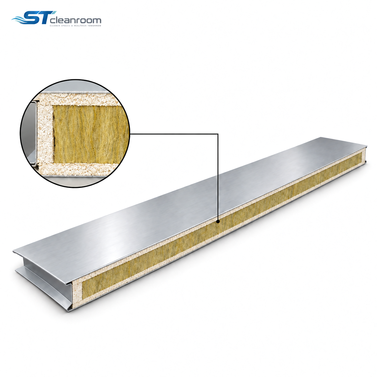 Machine-Made Glass-Magnesium Rock Wool Sandwich Panel — product view