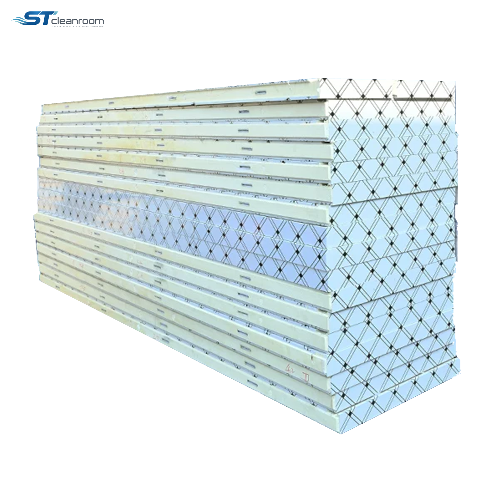 Handmade Polyurethane Cold Room Panel — Stacked cold room insulation panels