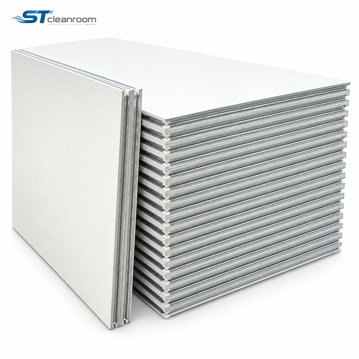 Handmade Rock Wool Sandwich Panel — Handmade rock wool panel stack - side view