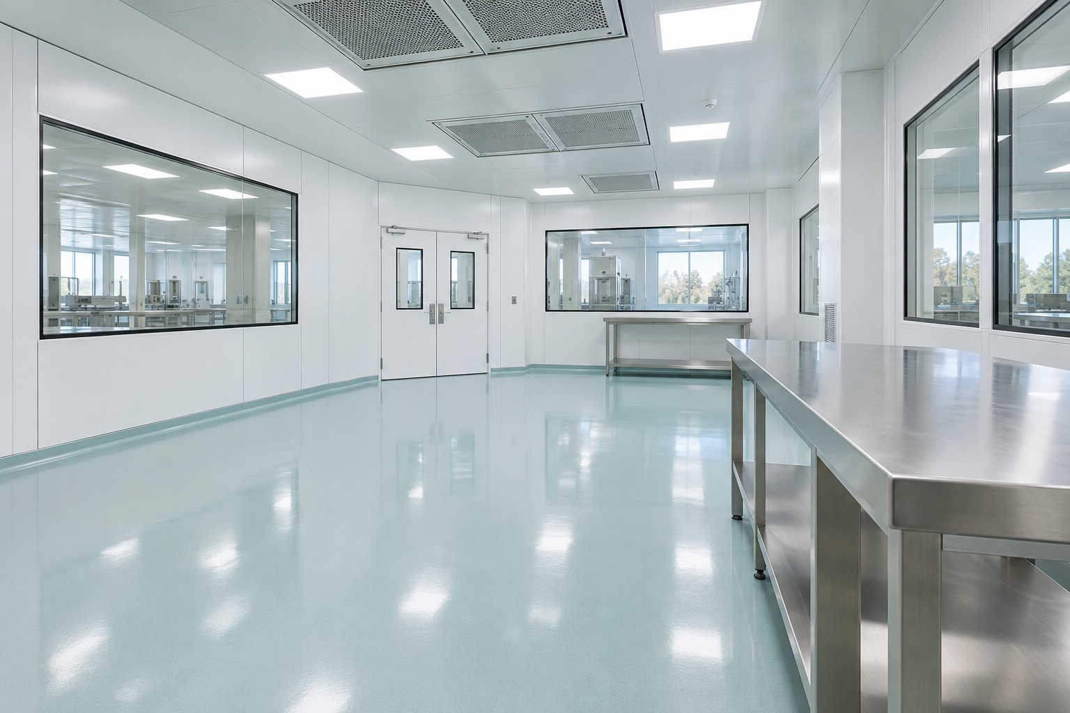 Conceptual cleanroom interior