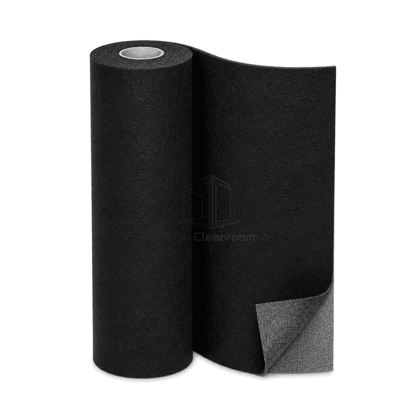 Upright roll face of activated carbon nonwoven