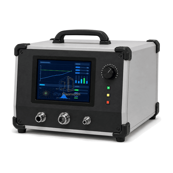Aerosol photometer in complete horizontal transport orientation