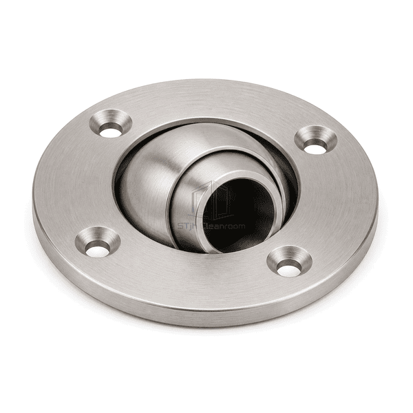 Horizontal high-angle view of the complete adjustable air shower nozzle
