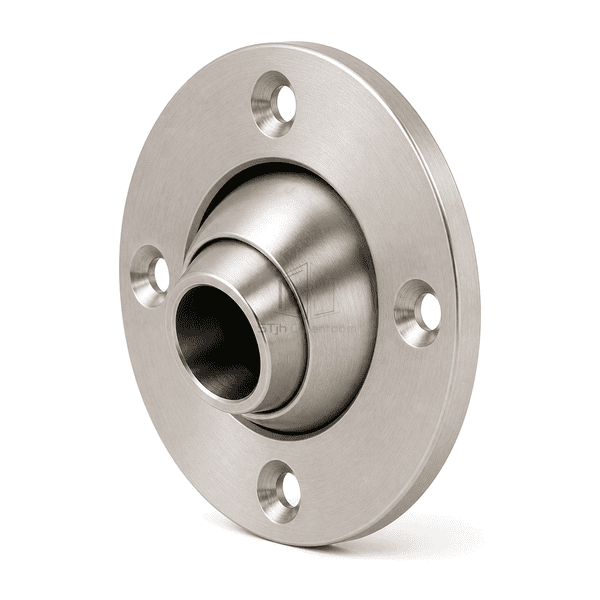 Side profile showing the air shower nozzle flange thickness and ball joint