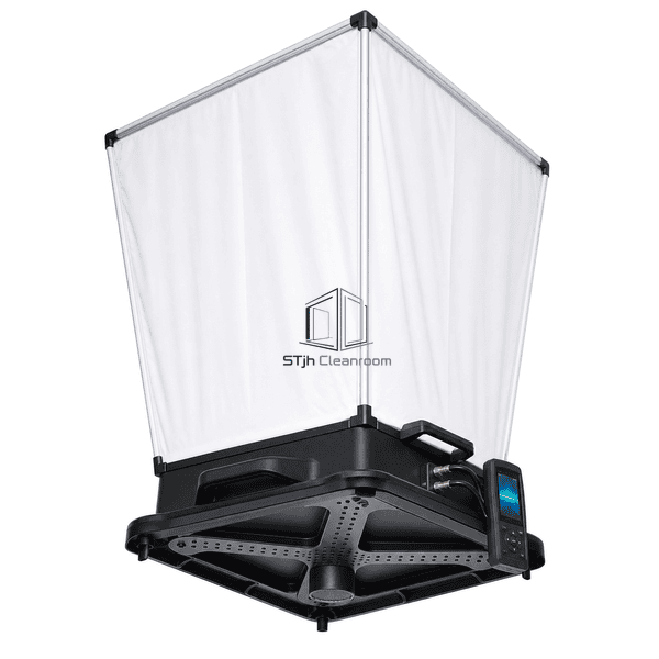 Airflow capture hood sensing manifold and detachable meter detail