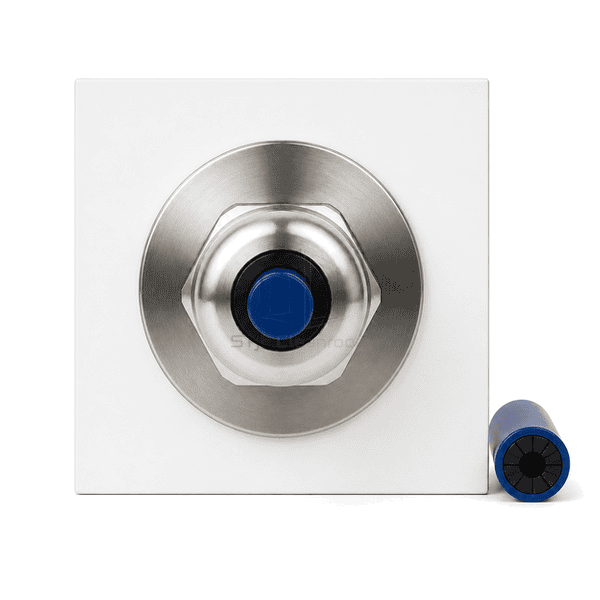 Front view into the circular cable sealing insert