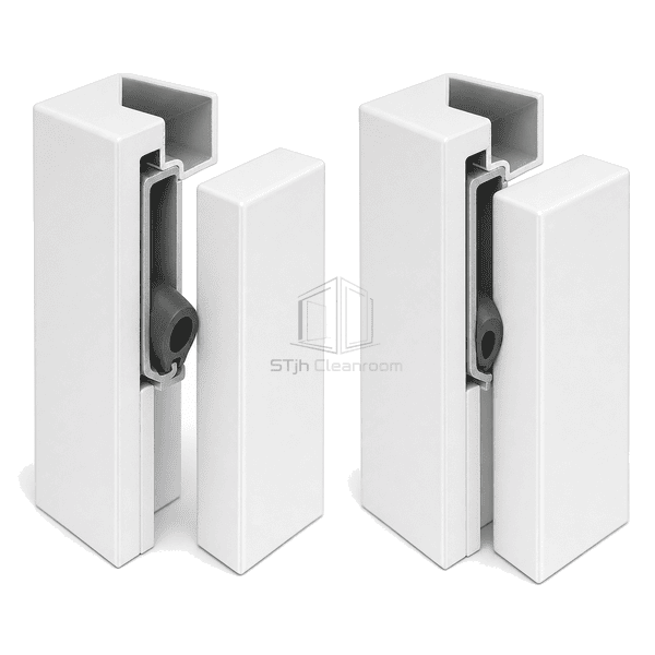 Complete gasket loop with sealed corner and clip-in retaining base