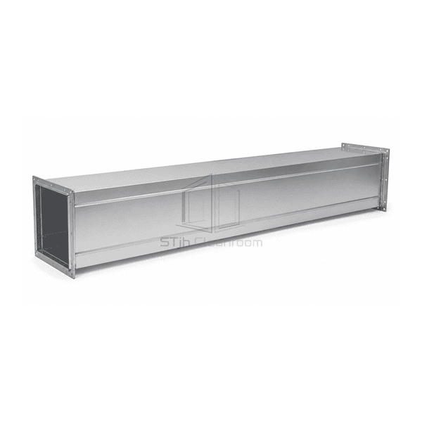 Horizontal full-length aluminum ventilation duct