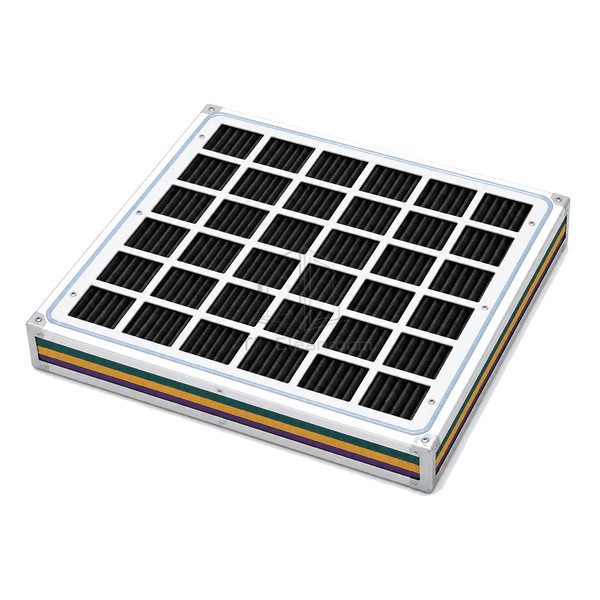 Horizontal full view of low-outgassing AMC panel for FFU installation