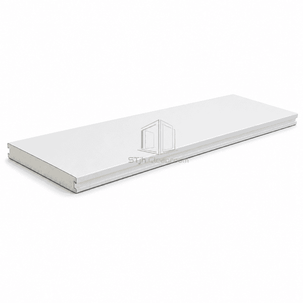 Horizontal full-length antibacterial cleanroom wall panel