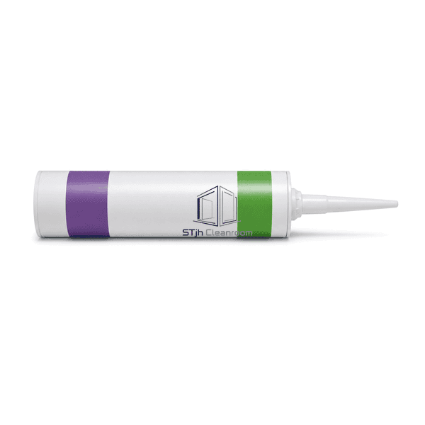 Complete horizontal antibacterial sealant cartridge with separate tapered nozzle