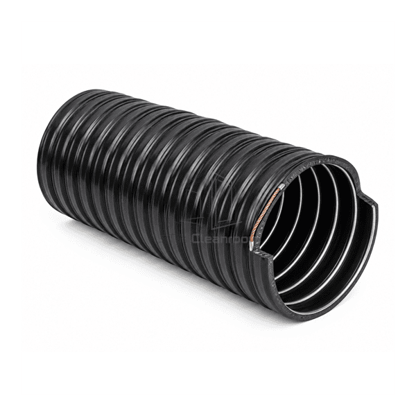 Side cutaway showing polyurethane wall and embedded steel helix