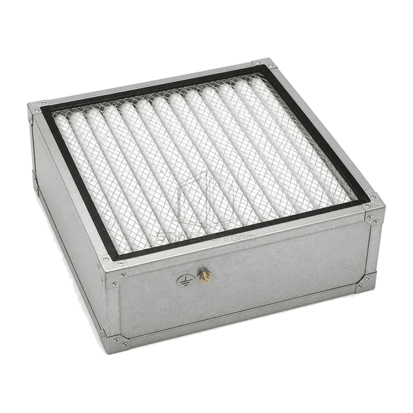 Horizontal full view of antistatic HEPA filter for process exhaust
