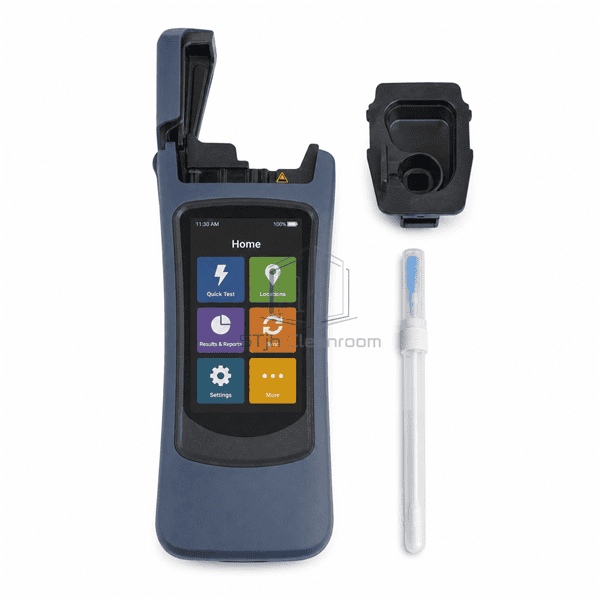 ATP meter removable read chamber insert with full instrument and swab visible