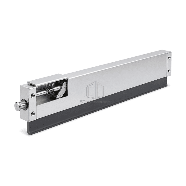 Complete drop seal with plunger and adjustable floor-contact interface