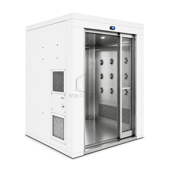 Side service view showing the top door operator and blower cabinet