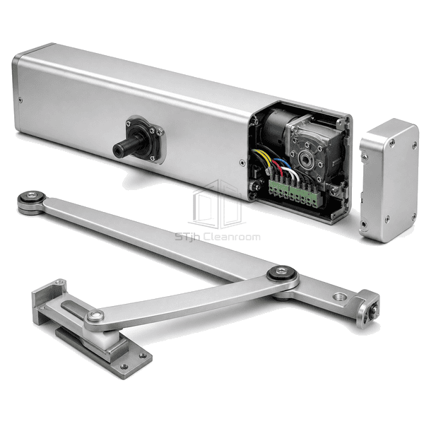 Complete operator assembly with drive spindle and arm connection
