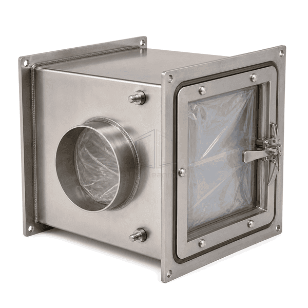 Complete multi-stage bag-in bag-out filter housing