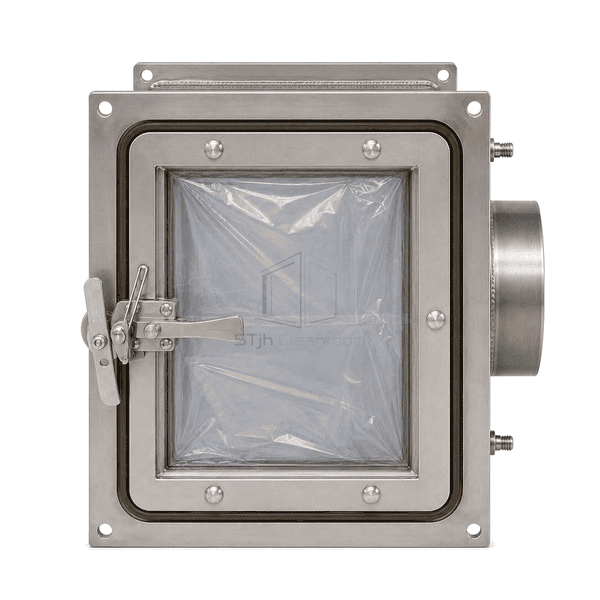 Front access view of BIBO housing with bagging collar