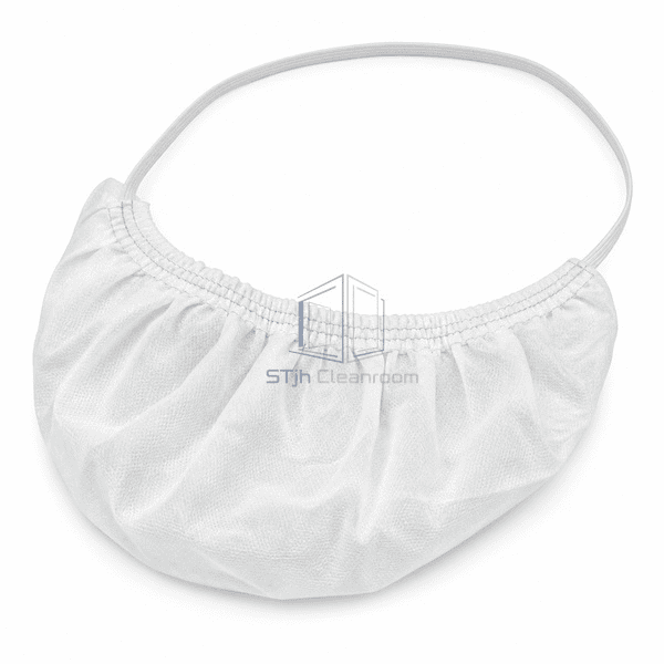 White beard cover view highlighting double-stitched elastic opening
