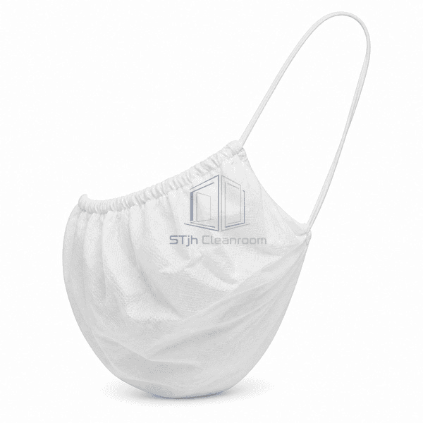 White beard cover side profile showing pouch depth and head loop