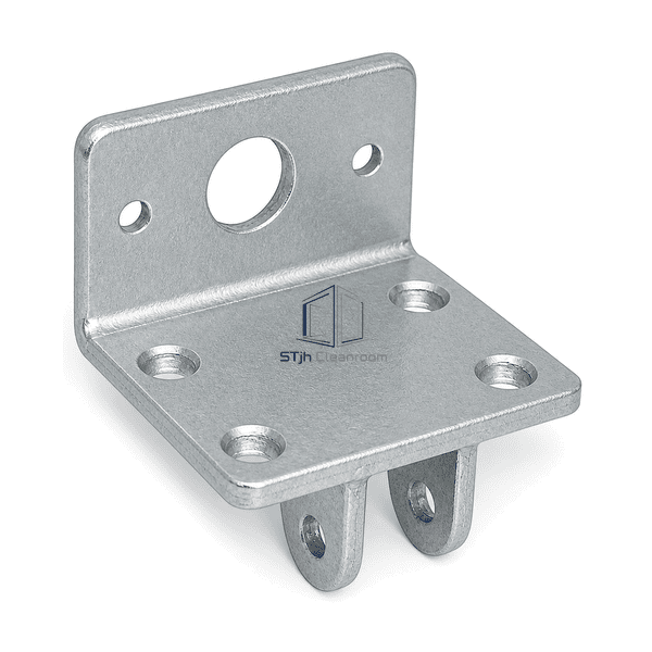 Horizontal oblique view of the cleanroom ceiling mounting bracket