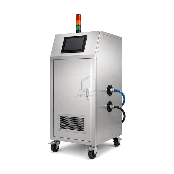 Chlorine dioxide unit gas delivery and sampling connection detail