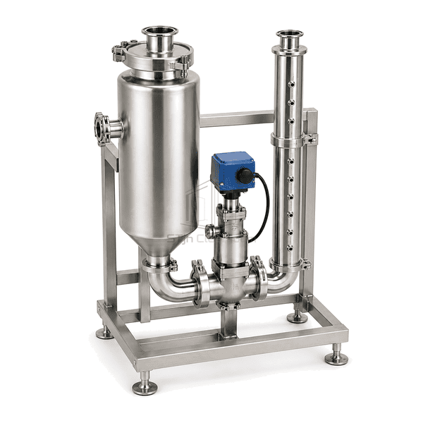 Opposite-side view of the complete clean steam exchange humidifier package
