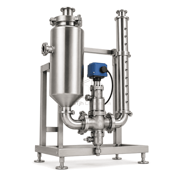 Sanitary steam connections and dispersion interface on the clean steam exchange humidifier