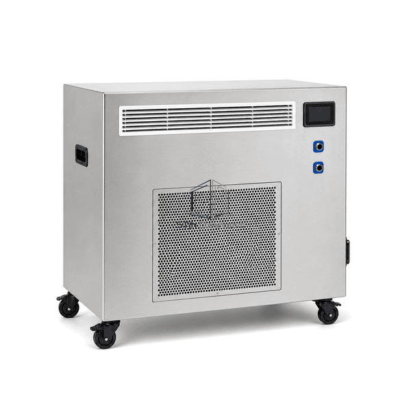 Horizontal cleanroom recirculation unit airflow view