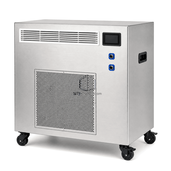 Cleanroom recirculation disinfector side service view