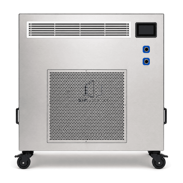 HEPA recirculation unit vertical front view