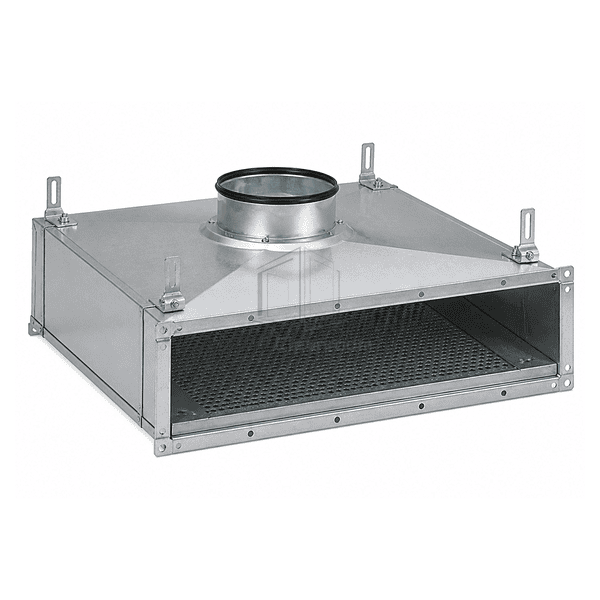 Long linear air distribution plenum with multiple sealed duct inlets