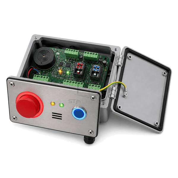 Rear view of supervised input and annunciator terminals
